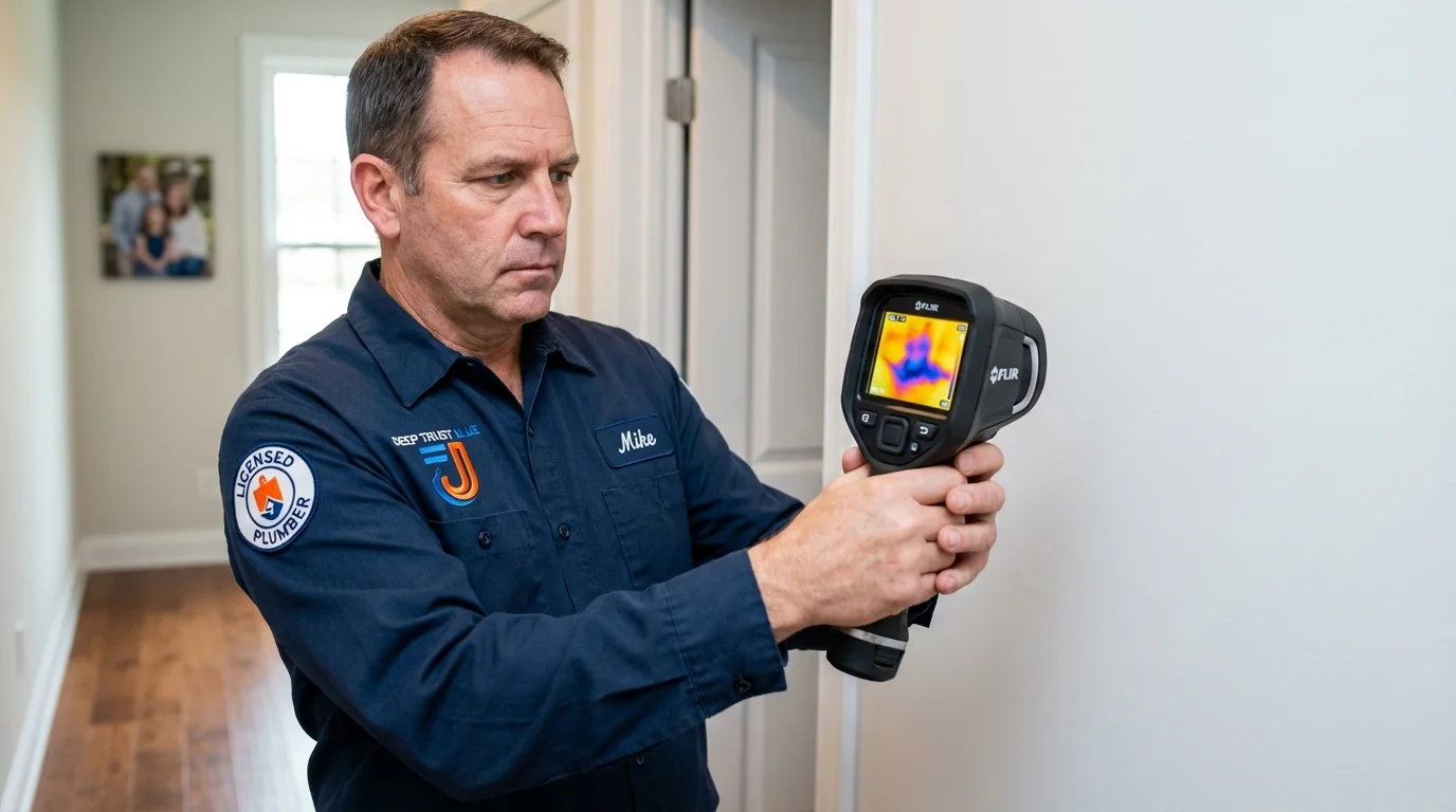 Thermal imaging leak detection by Johns Plumbing LLC in Thatcher